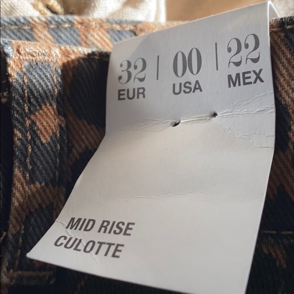 Cheetah mid rise culotte pants - Picture 3 of 4